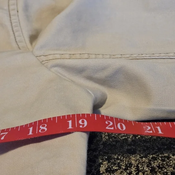 Eddie Bauer Women's M Beige Tan 100% Baumwolle (Cotton) Field Jacket Button Up - Picture 15 of 16